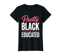Pretty Black Educated College Graduate HBCU Queen Woman T-Shirt