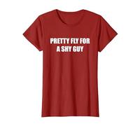 Pretty Bow Tie for a Shy Guy T-Shirt, Women, Cranberry Red, Small