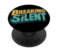 Pretty Breaking the Silent Speech Emblem PopSockets Adhesive PopGrip