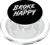 Pretty Broke but Happy Statement Look PopSockets PopGrip for MagSafe