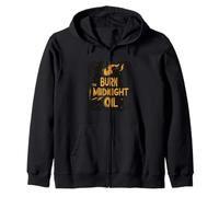 Pretty Burn the Midnight Oil Speech Costume Zip Hoodie