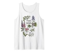 Pretty, but Deadly Vintage Poison Flowers Tank Top
