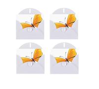 Pretty Butterflies Print Blank Greeting Cards, Love Buttons, Pearl Paper Envelopes Suitable For Various Occasions - Anniversary Cards, Thank You Cards, Holiday Cards, Wedding Cards, Congratulations.