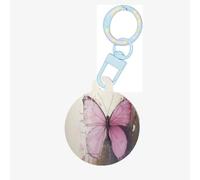 Pretty Butterfly Dog Tags for Pets,Round Acrylic Pet ID Tags,Perfect for Small to Large Dogs and Cats,Cute & Functional