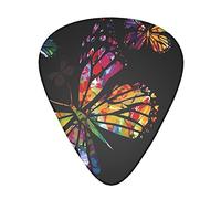 Pretty Butterfly Guitar Plectrums 12 Pieces Set =>> Comfortable In The Hand With Smooth Edges Three Thicknesses To Match