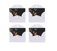 Pretty Butterfly Print Blank Greeting Cards, Love Buttons, Pearl Paper Envelopes Suitable For Various Occasions - Anniversary Cards, Thank You Cards, Holiday Cards, Wedding Cards, Congratulations.