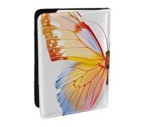 Pretty butterfly Printed Passport Holder - 6.5 x 4.5 Inch RFID Blocking Travel Wallet,Stylish Passport Cover,Lightweight Document Organizer for Cards