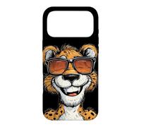 Pretty Cartoon Cougar with Glasses Look Case for iPhone 17 Pro Max