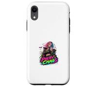 Pretty Chaos Cyber Street Aesthetic Girl Design Case for iPhone XR