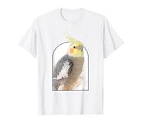 Pretty Cockatiel Portrait Artwork Pet Gift T-Shirt