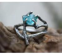 Pretty Cubic Zircon 925 Silver Plated Ring Women Wedding Jewelry Sz 6-10-8-#1