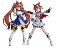 Pretty Derby Anime Game Figure Tokai Teio Daiwa Scarlet Figures Replacement Parts 21/26 cm PVC Ornament Statue Model Toy Collecting Gift (Tokai Teio + Daiwa Scarlet)