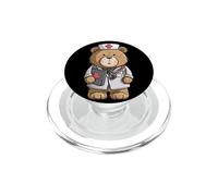 Pretty Doc Teddy Bear for Nurse and Hospital Lovers PopSockets PopGrip for MagSafe