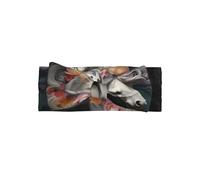 Pretty dress up unicorns Printed baby bow headband - super soft elastic headband, suitable for newborns, parties, photo shoots and daily wear,