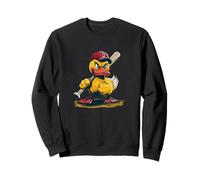 Pretty Duck with Baseball Cap and Bat Graphic Sweatshirt