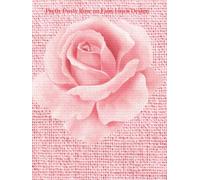 Pretty Dusty Rose on Faux Linen Design: A Blank Book Journal | Featuring 80 Statement Tips on Decorating with Roses - Aesthetics Meets Journaling for ... Tables, Stack Anywhere (Hardcover Edition)