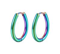Pretty Earrings, Summer Earrings Kit Multicolor Oval Circle Stainless Steel for Holiday Gifts Family Parties Wedding