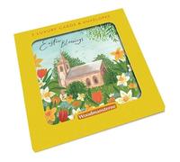 Pretty Easter Cards Blessings Church - Pack of 5 Illustrated Cards One Design