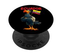 Pretty Ecuador Bird Costume with Flags in Colors PopSockets Adhesive PopGrip