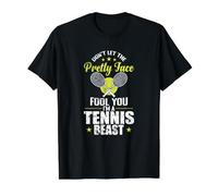 Pretty Face, I'm a Tennis Beast Value Graphic T-Shirt, Men, Black, M