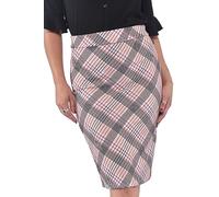 Pretty Fashion Plain Pencil Skirts for Women UK with Separate Elasticated Waist Women's Skirts Midi Length Approx 25 Inches Knee Length Black Skirt Ladies Pencil Skirt Multiple Colours UK 8-22