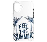 Pretty Feel this Summer Speech for Palm Trees Lovers Case for iPhone 16