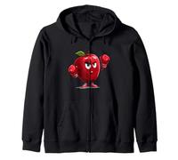 Pretty Fighting Apple Costume with Boxing Gloves Zip Hoodie