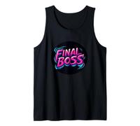 Pretty Final Boss Statement Stamp Tank Top