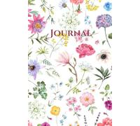 Pretty Floral Notebook. A5 / 6" x 9" / 150 Lined Pages / Paperback. Gardening Notebooks for Her. Her Birthday. Pretty Gifts for Mum. Floral Themed Gifts for Her.