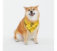 Pretty Flower Print Classic Prints & Washable Scarves For Stylish Dogs And Cats Personalized Dog Bandanas - Stylish Pet Scarf For Medium To Large Dogs