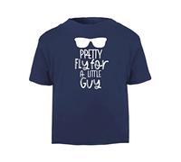 Pretty Fly for a Little Guy Statement [BBY5] Short Sleeve Cotton Toddler t Shirt, 1-2 Years, Navy