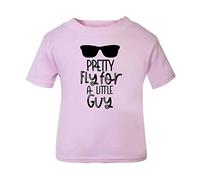 Pretty Fly for a Little Guy Statement [BBY5] Short Sleeve Cotton Toddler t Shirt, 3-4 Years, Pastel Pink