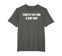 Pretty Fly for A Shy Guy T-Shirt, Men's Big and Tall, Asphalt, 2X Tall