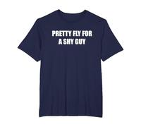 Pretty Fly for A Shy Guy T-Shirt, Men's Big and Tall, Navy, 2X Tall