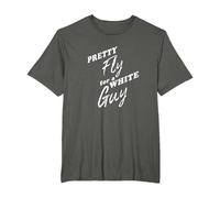 Pretty Fly for a White Guy T-Shirt, Men's Big and Tall, Asphalt Grey, 4X Tall