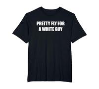 Pretty Fly for A White Guy T-Shirt, Men's Big and Tall, Black, 3X Tall