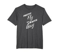 Pretty Fly for a White Guy T-Shirt, Men's Big and Tall, Dark Heather Grey, 5X Tall