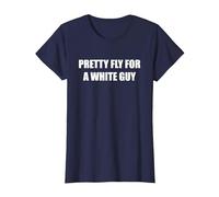 Pretty Fly for A White Guy T-Shirt, Women, Navy, XS