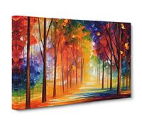 Pretty Forest Vol.5 Abstract Canvas Wall Art Print Ready to Hang, Framed Picture for Living Room Bedroom Home Office Décor, 30x20 Inch (76x50 cm)