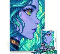 Pretty Girl 1000 Pieces Puzzles for Teenagers Boost Recall Relaxing Fun Accurate Edge Thoughtful Gift (38x26cm)