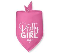 Pretty Girl Dog Bandana Dog Birthday Girl Bandana Pink Funny Gender Reveal Pet Accessories for Pet Lovers Gifts Scarf for Small Medium Dogs & Cats