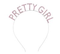 Pretty Girl Princess Hairband for Lady Girl Glittering Letter Crownpiece Headband Party Decorative Headdress Party Props