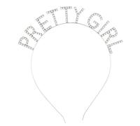 Pretty Girl Princess Hairband for Lady Girl Glittering Letter Crownpiece Headband Party Decorative Headdress Party Props