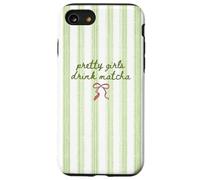 Pretty Girls Drink Matcha Coquette Bow Green Aesthetic Case for iPhone SE (2020) / 7/8