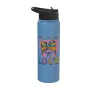 Pretty Girls Got It Locd Dreadlock Melanin Black Queen Loc'd Stainless Steel Insulated Water Bottle