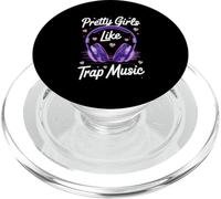 Pretty Girls Like Trap Music Purple Headphones Vibes PopSockets PopGrip for MagSafe