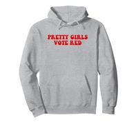 Pretty Girls Vote Red Pullover Hoodie