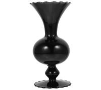 Pretty Glass Vase Decorative Black Plant Pot Suitable For Home And Office Desktop Decoration Shelf Decorations