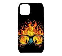 Pretty Glasses with Fire for Burning Adults and Kids Case for iPhone 13