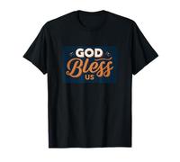 Pretty God Bless Us Statement Look T-Shirt